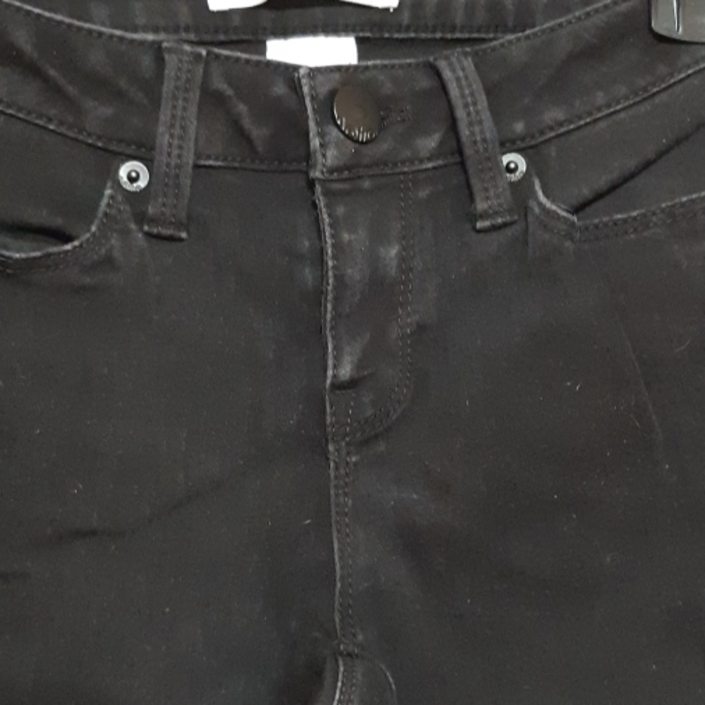 Womens Faded Black Lean Jeans Sz 3 Low Rise Straight Leg NO BOUNDARIES B26